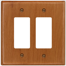 Load image into Gallery viewer, Traditional Light Oak Wood Wall Plate, single toggle - 4-430T