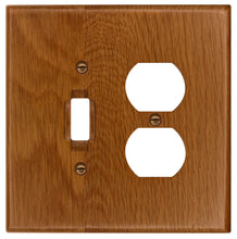 Load image into Gallery viewer, Traditional Light Oak Wood Toggle And Duplex r Wall Plate