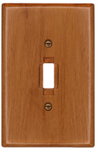 Load image into Gallery viewer, Traditional Light Oak Wood Wall Plate, double toggle - 4-430TT