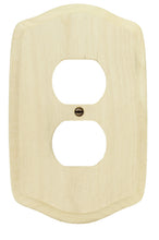 Load image into Gallery viewer, Old Country Unfinished Solid Wood Single Duplex Wall Plate