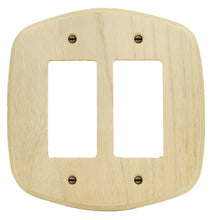 Load image into Gallery viewer, Old Country Unfinished Solid Wood Wall Plate 2Rocker- 4-434RR