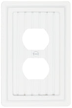 Load image into Gallery viewer, Solid Wood, Wainscott White Wallplate 4-436