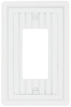 Load image into Gallery viewer, Solid Wood, Wainscott White 1Rocker Wallplate