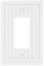 Load image into Gallery viewer, Solid White Wainscott Wood Wall Plate - 4-436R