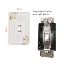 Load image into Gallery viewer, Pink and Yellow Floral Wallplate Ceramic Porcelain Switchplate Cover - 3003