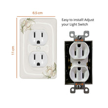 Load image into Gallery viewer, Pink and Yellow Floral Wallplate Ceramic Porcelain Switchplate Cover - 3003D