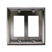 Load image into Gallery viewer, Decorative Metal Estate Satin Nickel Wall Plates - 2-201RR