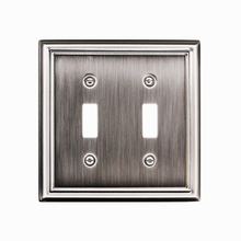 Load image into Gallery viewer, Decorative Metal Estate Satin Nickel Wall Plates - 2-201RR