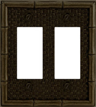 Load image into Gallery viewer, Bamboo Weave Antique Brass 2Duplex
