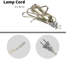 Load image into Gallery viewer, 6 ft. Clear Lamp Cord - LA948
