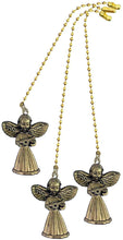 Load image into Gallery viewer, Decorative Musical Angel Ceiling Fan Pull with Beaded Chain - 3 pack - FA106-3