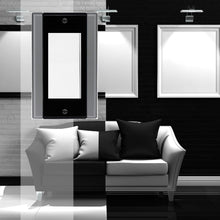 Load image into Gallery viewer, Black with Satin Nickel Sides Wallplates - 10-992R