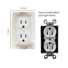 Load image into Gallery viewer, Peach Bouquet Floral Wallplate Ceramic Porcelain Decorative Switchplate Cover - 3029D
