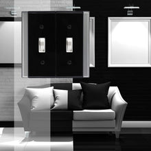 Load image into Gallery viewer, Black with Satin Nickel Sides Wallplates - 10-992TT