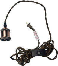 Load image into Gallery viewer, Pendant Light Cord Kit 15'(4.57m) Fexible Twisted Fabric Cord- LA204