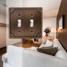 Load image into Gallery viewer, Metal Studio Antique Bronze Wall Plate - 2-214TT