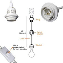 Load image into Gallery viewer, Pendant Light Cord Kit- White LA200