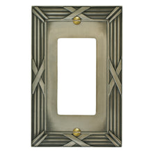 Load image into Gallery viewer, Decorative Bamboo Metal Crossed Pewter Wallplate - 80D