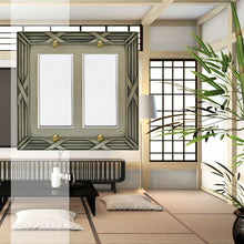 Load image into Gallery viewer, Decorative Bamboo Metal Crossed Pewter Wallplate - 80RR