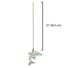 Load image into Gallery viewer, Dolphin Ceiling Fan Pull with Beaded Chain - 3 Pack - FA121