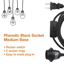 Load image into Gallery viewer, Pendant Light with 12'(3.65m) Flexible Fabric Cord - LA201
