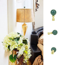 Load image into Gallery viewer, Hunter Green Ceramic with Brass Finial - LA891