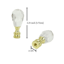 Load image into Gallery viewer, Crystal/Brass Finial - LA563