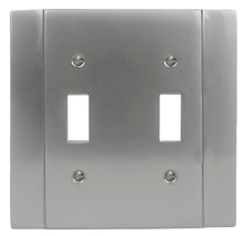 Load image into Gallery viewer, 'Classic' Solid Cast Brass Wallplate/Switchplate with Pewter Plating - 1-71