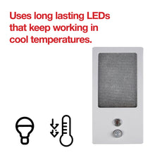 Load image into Gallery viewer, Motion Activated"Sparkle" LED Night Light Ideal for bathrooms, Hallways, Kitchen, Bedrooms - White - NLLSPMW