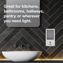 Load image into Gallery viewer, Motion Activated"Sparkle" LED Night Light Ideal for bathrooms, Hallways, Kitchen, Bedrooms - White - NLLSPMW