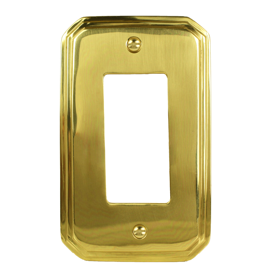 Decorative Metal Italia Solid Brass Wallplate - 1-64R