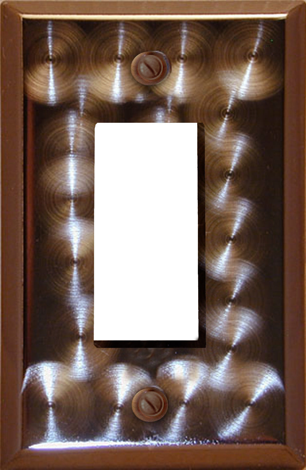 Decorative Metal Techno Bronze Wall Plate - 2-302R