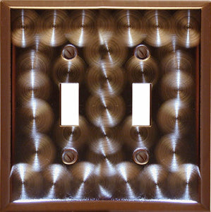 Decorative Metal Techno Bronze Wall Plate - 2-302R