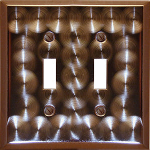 Decorative Metal Techno Bronze Wall Plate - 2-302T