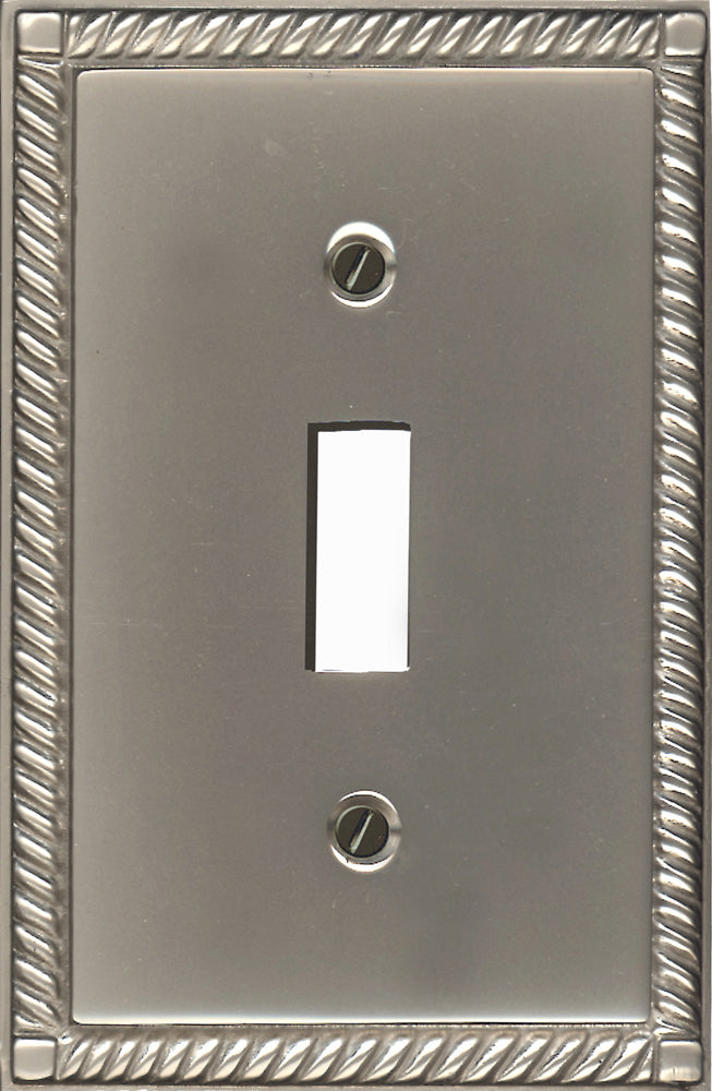 Decorative Metal Georgian Pewter Single Toggle Wall-plates