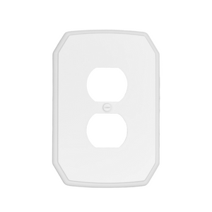 Oversized Classic White Plastic Wall Plate - 10-37TT