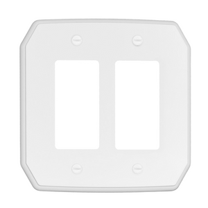 Oversized Classic White Plastic Wall Plate - 10-37TT