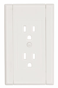 Plastic White w/White Sides Wallplate - 10-80R
