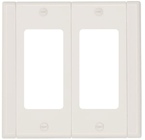Plastic White w/White Sides Wallplate - 10-80R