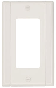 Plastic White w/White Sides Wallplate - 10-80R