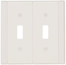 Load image into Gallery viewer, Plastic White w/White Sides Wallplate - 10-80R
