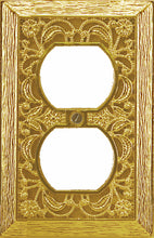 Load image into Gallery viewer, Filigree Solid Brass Duplex Wall-plate
