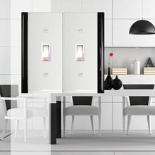 Load image into Gallery viewer, Plastic White with Black Wallplates sides - 10-83TT
