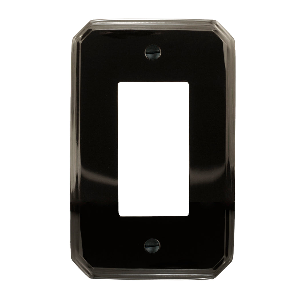 Italia Solid Brass W/Black Onyx Shiny Finish 1-82