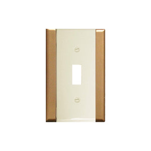 Plastic Ivory with Gold Sides Wallplates - 10-84D
