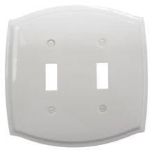 Load image into Gallery viewer, Decorative Metal White Wallplate - 2-1006R
