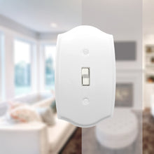 Load image into Gallery viewer, Decorative Metal White Wallplate - 2-1006R
