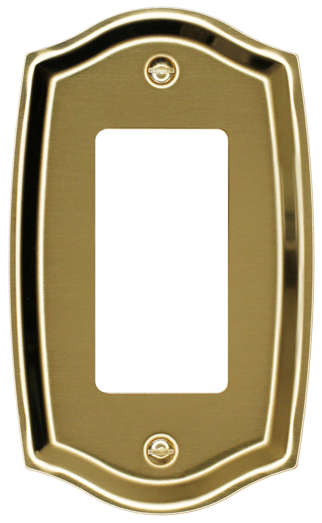 Polished Brass Steel, Rocker, dimension Height = 5 1/16