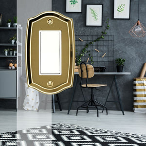 Decorative Metal Brass Wall Plate - 2-1009R