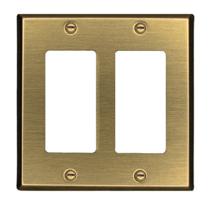 Traditional Antique Brass Wall Plate - 2-163AB